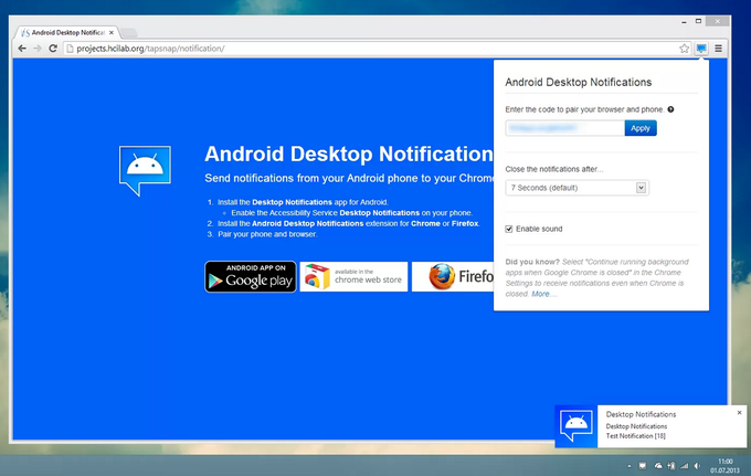 Android Desktop Notification Android Desktop Notification