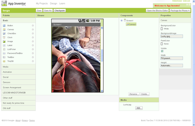 MIT App Inventor Beta