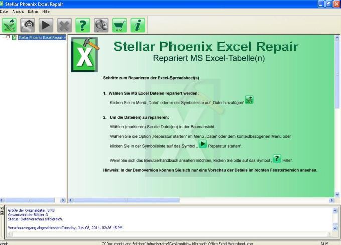 stellar phoenix excel repair price