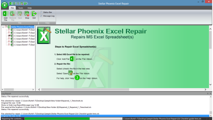 stellar phoenix excel repair portable