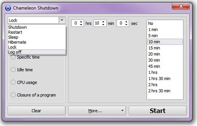 Chameleon Shutdown Chameleon Shutdown