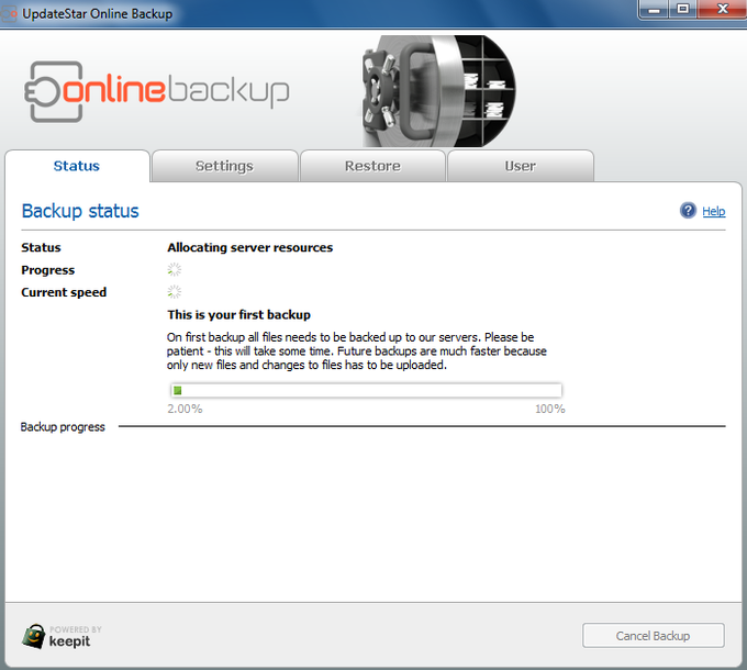 UpdateStar Online Backup UpdateStar Online Backup