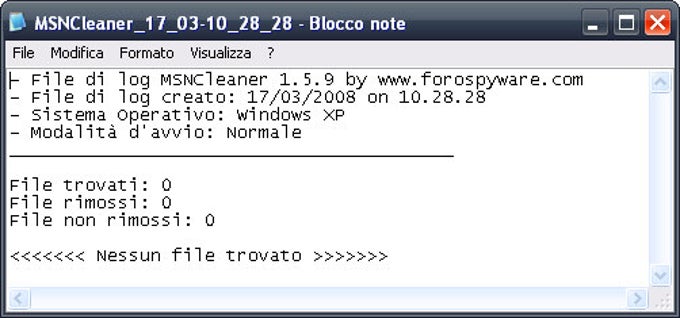 MSNCleaner MSNCleaner