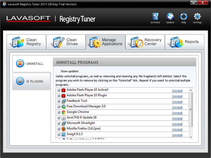 Lavasoft Registry Tuner - Download