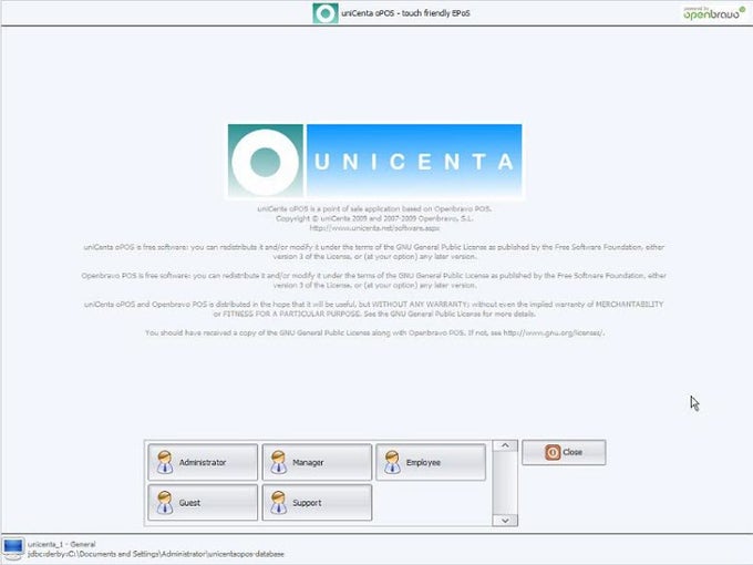 uniCenta oPOS uniCenta oPOS