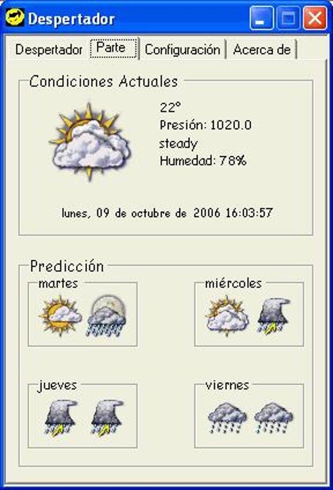 Despertador Meteorológico Despertador Meteorológico