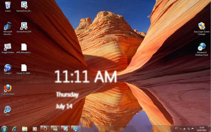 Windows 8 Desktop Clock Windows 8 Desktop Clock