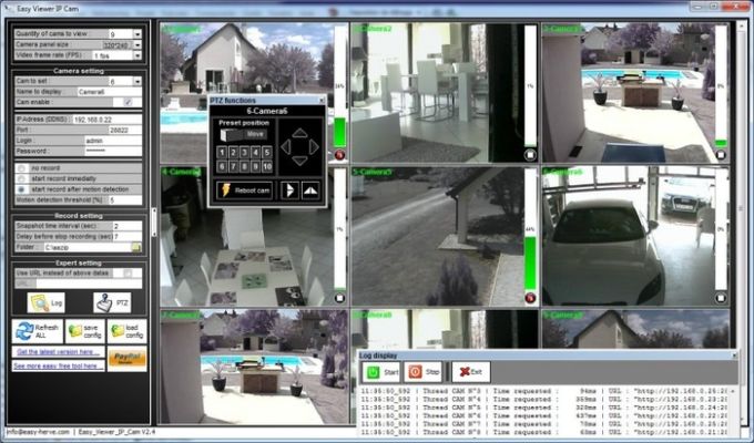 Télécharger pour créer un système de sécurité pour plusieurs webcams