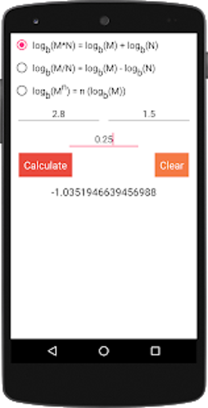 Logarithm Antilog Calculator APK для Android — Скачать