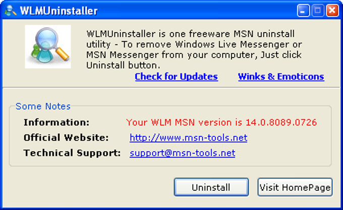 WLMUninstaller WLMUninstaller