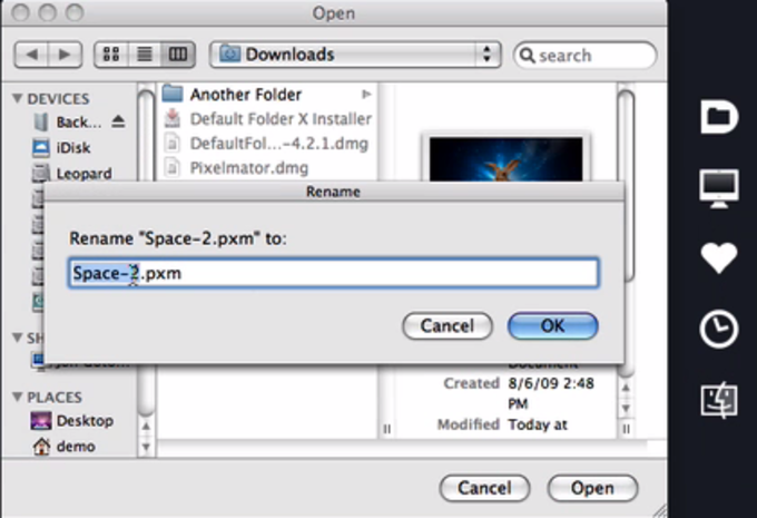 default folder x mac