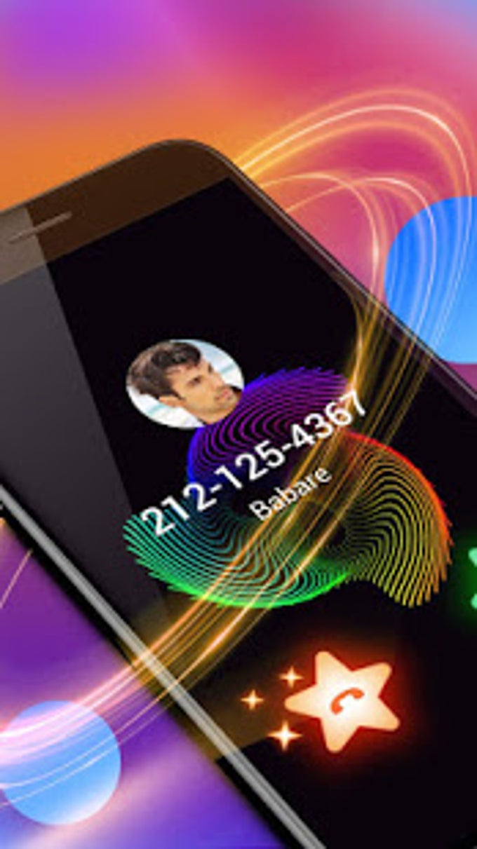 Colorful Lines Caller Screen