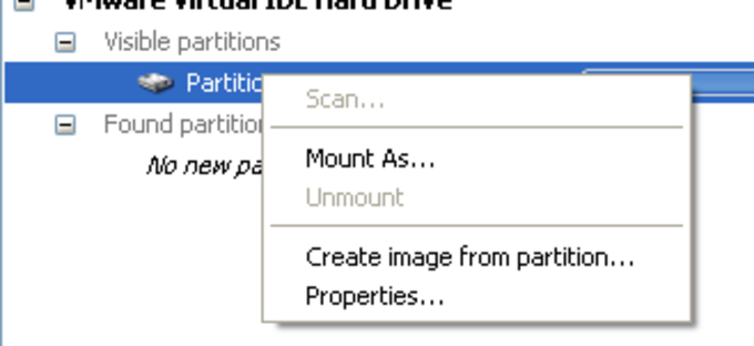 partition find and mount