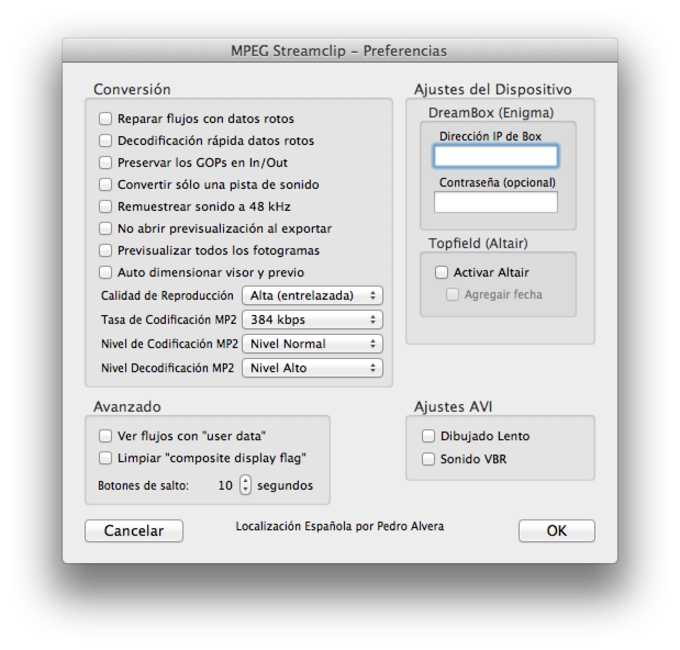 mpeg streamclip for mac export settings saved