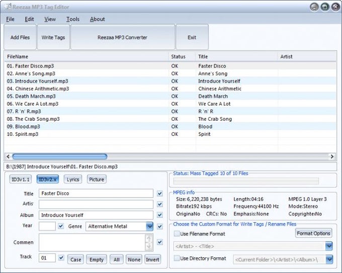 Reezaa MP3 Tag Editor Reezaa MP3 Tag Editor