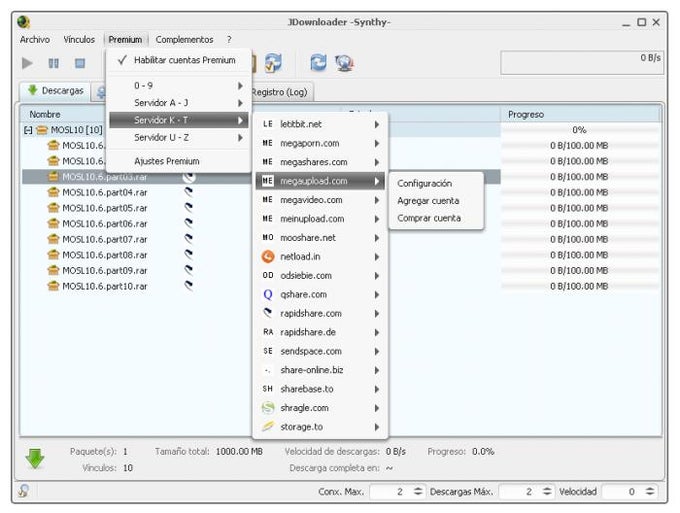 jDownloader jDownloader