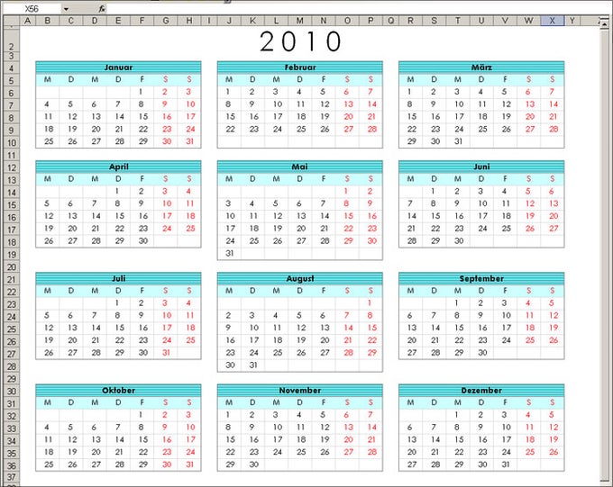 Jahreskalender 2011 als Übersicht Jahreskalender 2011 als Übersicht