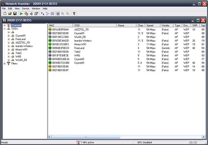 NetStumbler NetStumbler