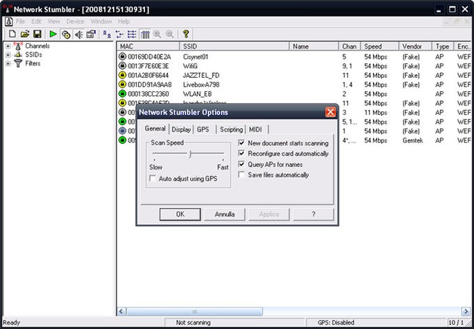NetStumbler NetStumbler