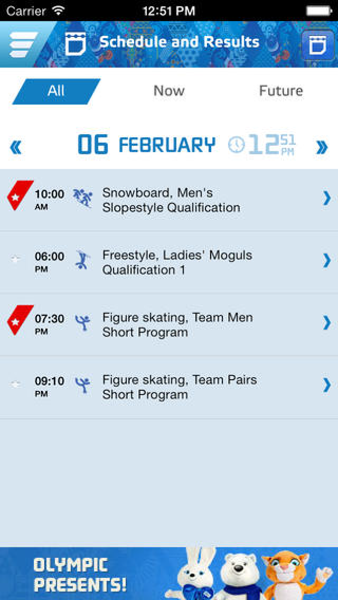 Sochi 2014 Results Sochi 2014 Results