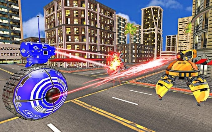 US Police Robot Transform Helicopter Wars US Police Robot Transform Helicopter Wars