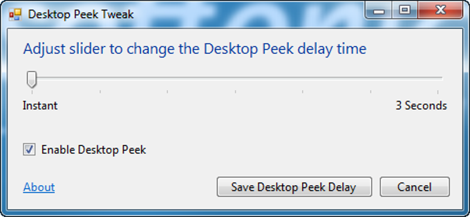 Desktop Peek Tweak Desktop Peek Tweak