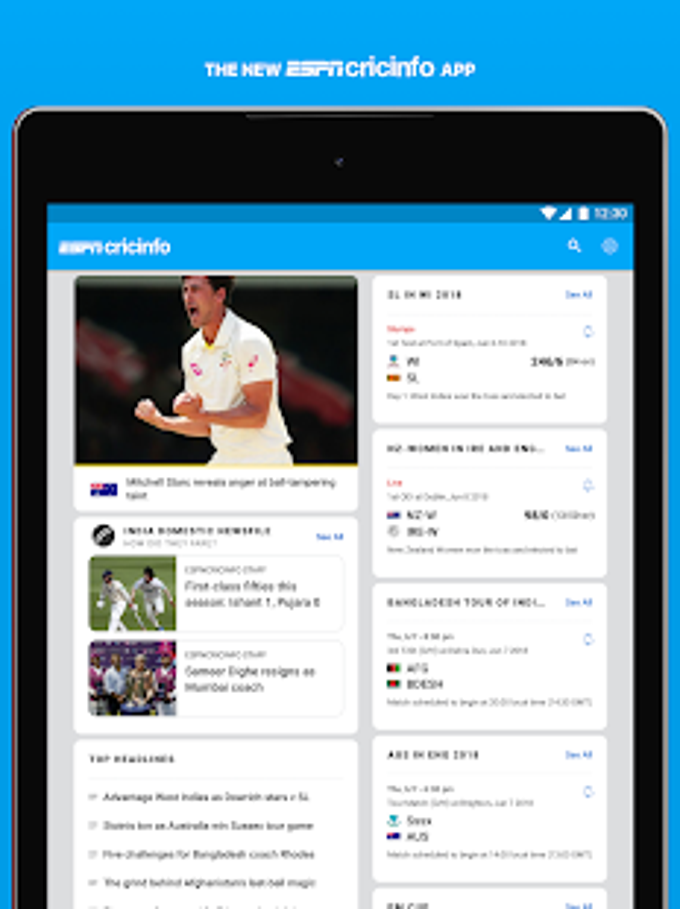 Cricinfo live video on sale streaming