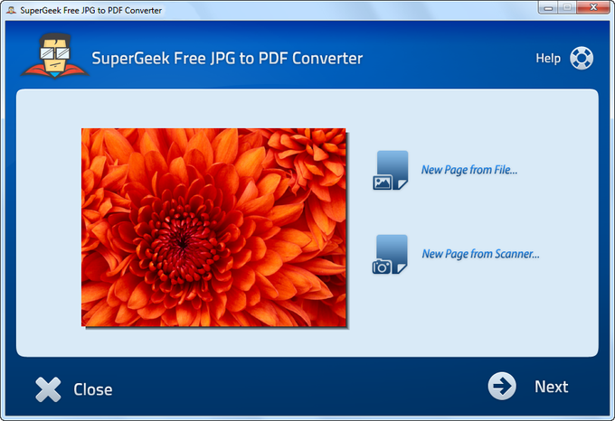 SuperGeek Free JPG to PDF Converter SuperGeek Free JPG to PDF Converter