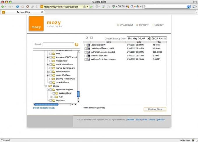 MozyHome Backup MozyHome Backup