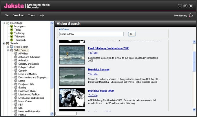 Jaksta Streaming Media Recorder Jaksta Streaming Media Recorder