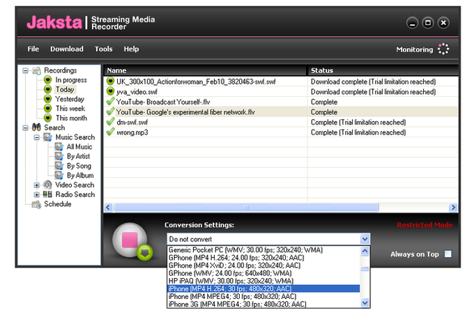 Jaksta Streaming Media Recorder Jaksta Streaming Media Recorder