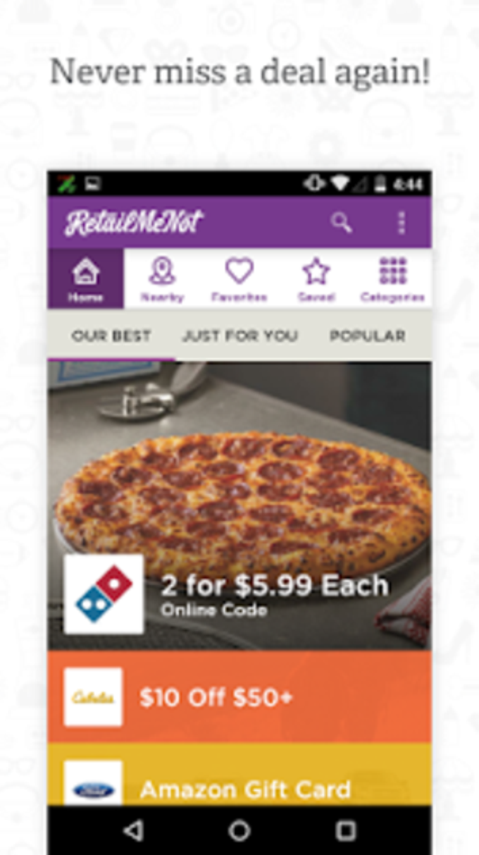 RetailMeNot Coupons RetailMeNot Coupons