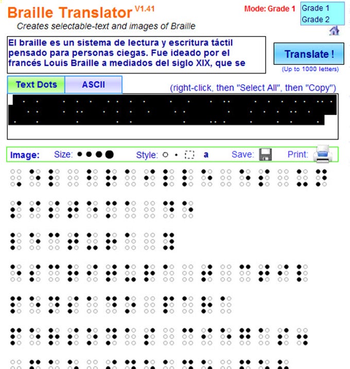 Braille Translator Braille Translator