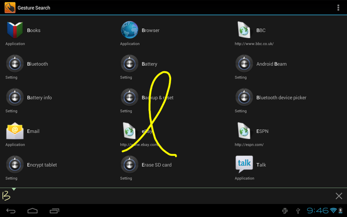 Gesture Search Gesture Search