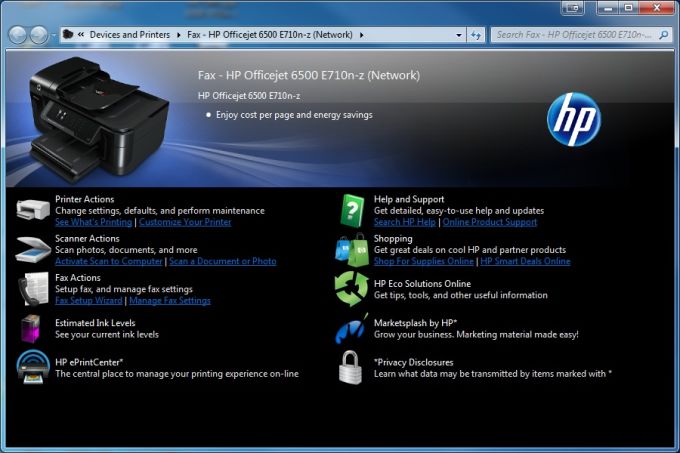 HP Officejet 6500 E709a Download