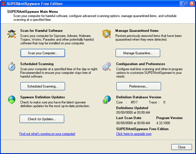 SuperAntiSpyware Portable Scanner