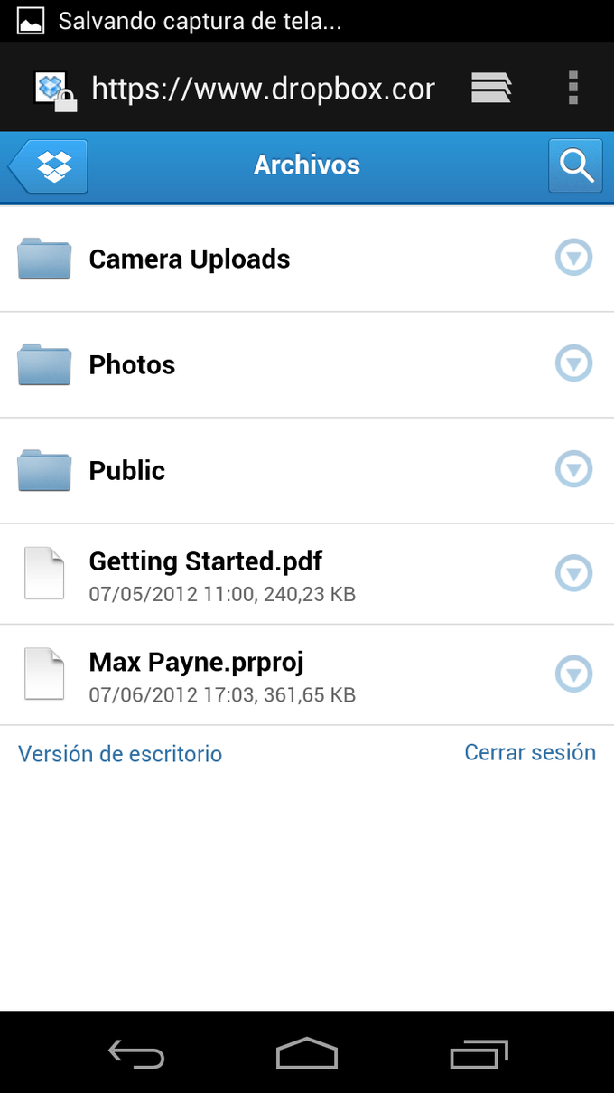 Dropbox Mobile Dropbox Mobile