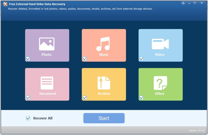 Free External Hard Drive Data Recovery