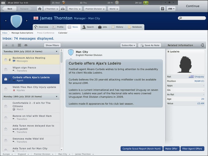 Football Manager 2011 Football Manager 2011