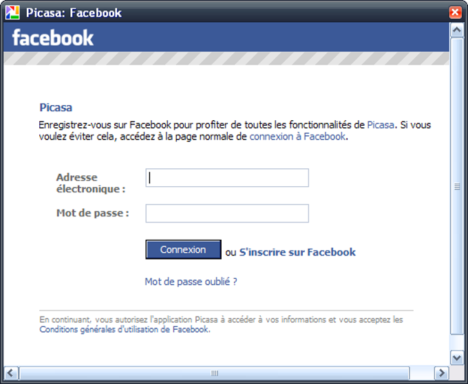 Picasa Facebook Uploader Picasa Facebook Uploader