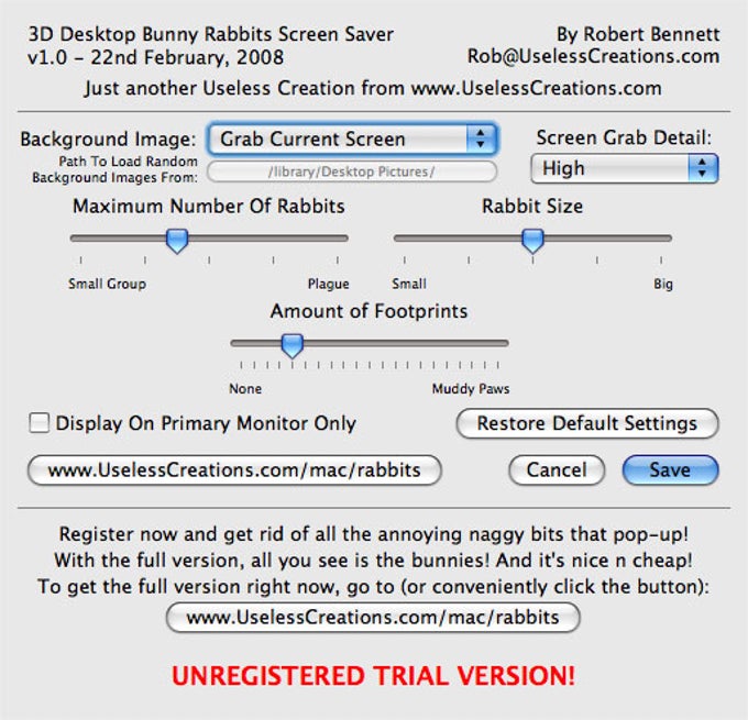 3D Desktop Bunny Rabbits Screen Saver 3D Desktop Bunny Rabbits Screen Saver