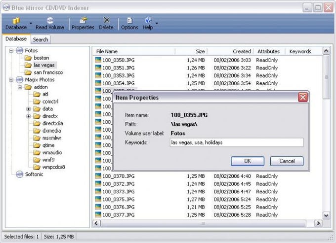 Blue Mirror CD-DVD Indexer Blue Mirror CD-DVD Indexer
