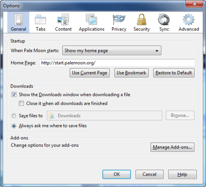 download pale moon browser 27.6.0 for wndows 10 64 bit