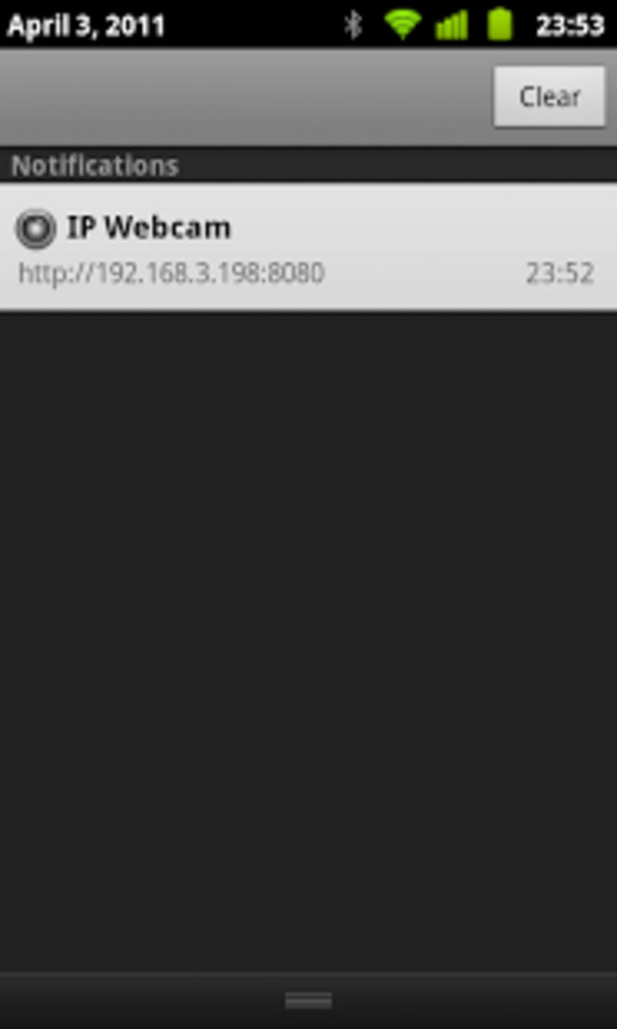 videostream url for ip cam pro android