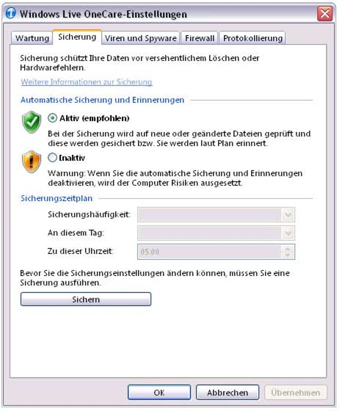 Windows Live OneCare Windows Live OneCare