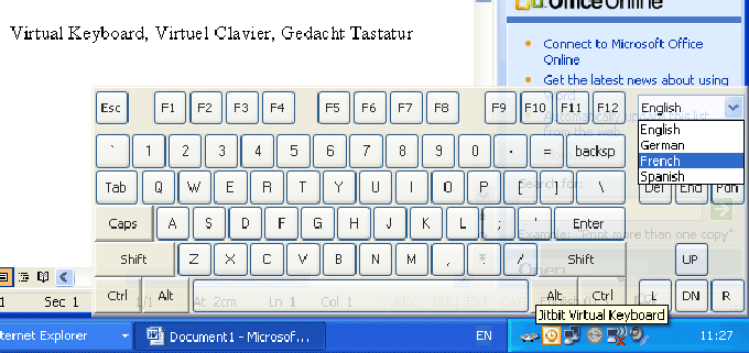 Jitbit Virtual Keyboard Jitbit Virtual Keyboard
