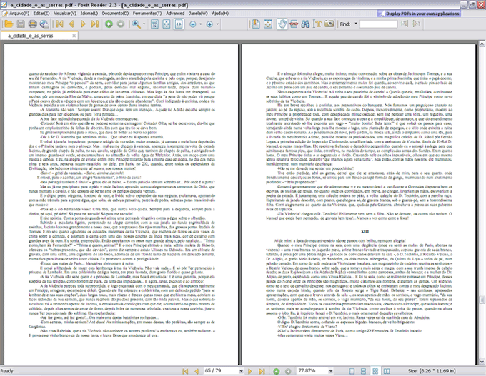 A Cidade e as Serras