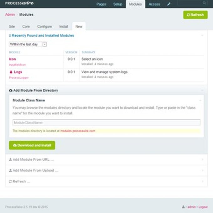 ProcessWire ProcessWire