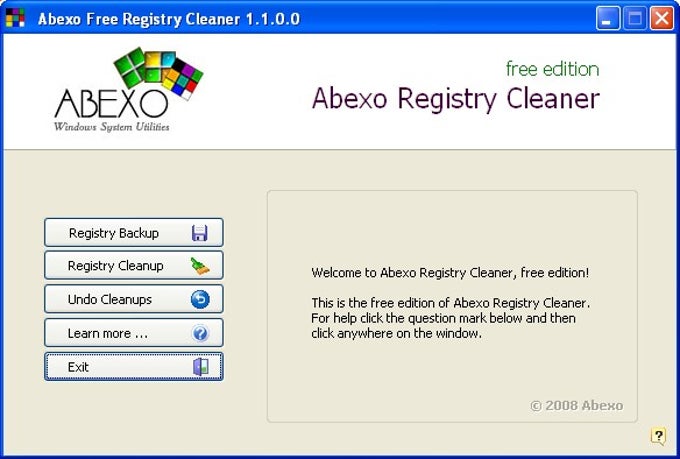 Abexo Free Registry Cleaner Abexo Free Registry Cleaner