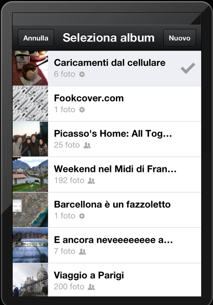 Fotocamera di Facebook Fotocamera di Facebook